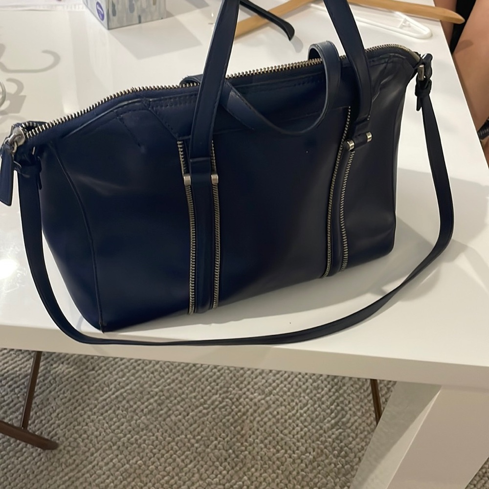 Zara navy blue bag